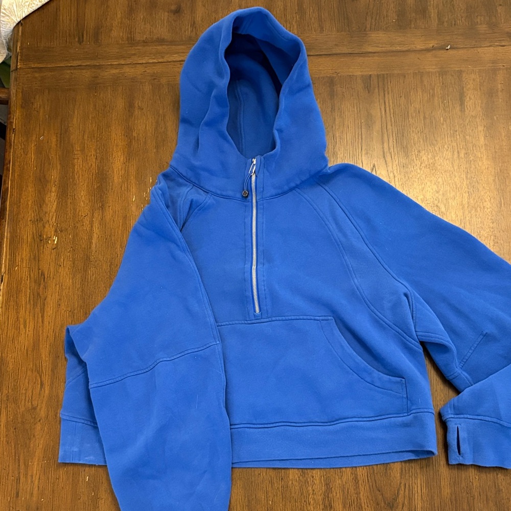 lululemon athletica Cobalt Blue Half-Zip Hoodie